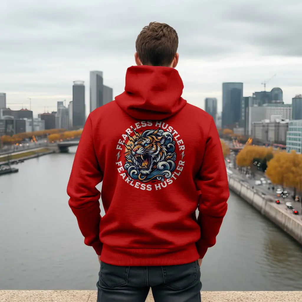 Fearless Hustler Back Print Unisex Hoodie